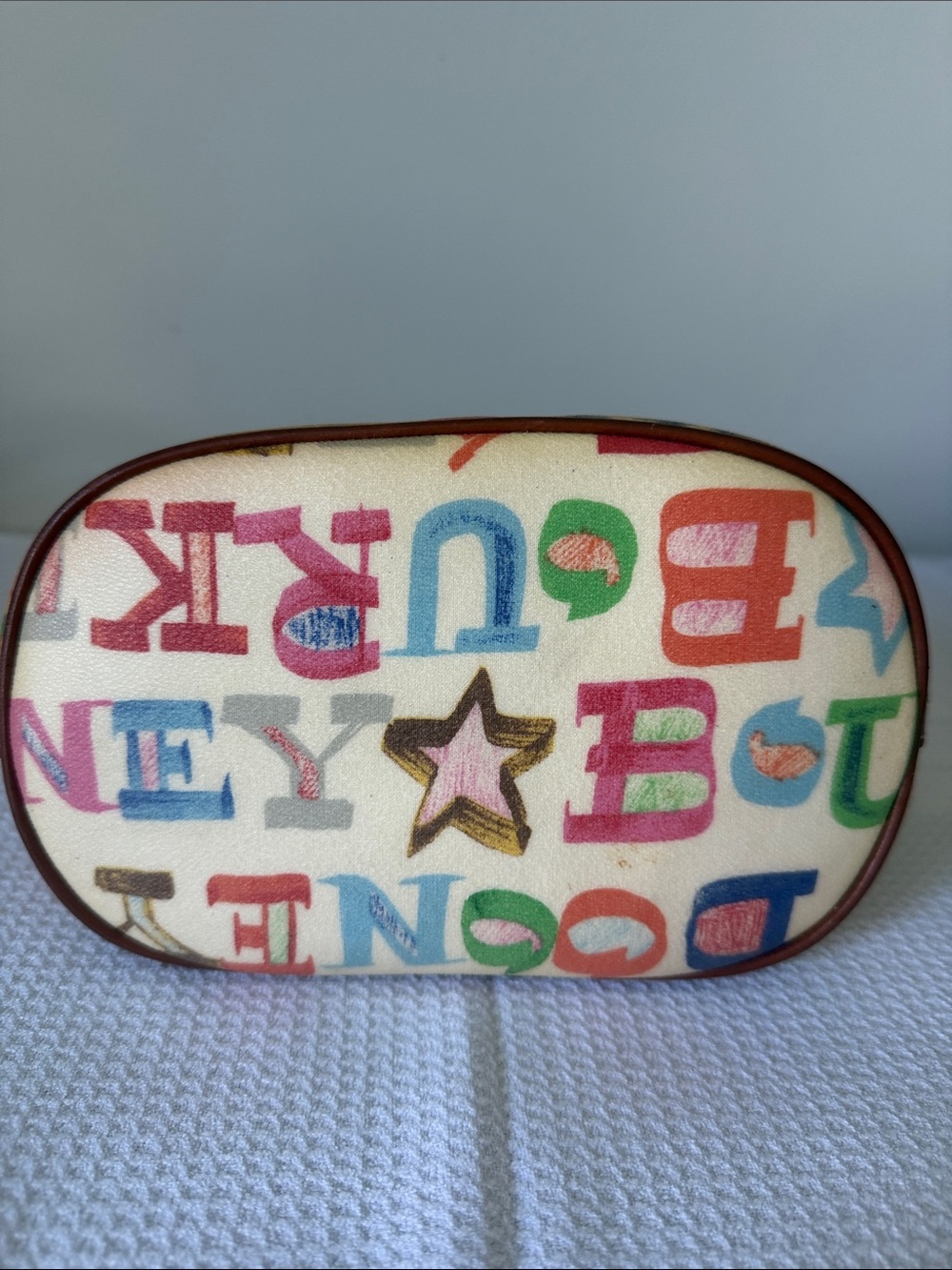 DOONEY & BOURKE Vintage Y2K Crayon Graffiti Logo Print Hobo Shoulder Bag - Picture 6 of 13